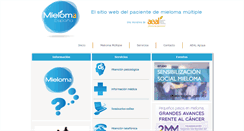 Desktop Screenshot of mieloma-multiple.org